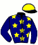 casaque portée par Nivard F. jockey du cheval de course KA DANSE FOLLE, information pmu ZETURF