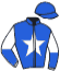 casaque portée par Cordeau P. J. jockey du cheval de course KANNARA DU VIVIER, information pmu ZETURF