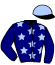 casaque portée par Berthault F. Ph. jockey du cheval de course KOURTAMBLAY, information pmu ZETURF