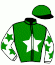 casaque portée par Broust F. jockey du cheval de course IMPACT DU CAUX, information pmu ZETURF