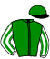 casaque portée par Peltier Mlle Tha. jockey du cheval de course HASARD BLOND, information pmu ZETURF