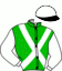 casaque portée par Tintillier A. jockey du cheval de course GALION VOLSIN, information pmu ZETURF