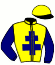casaque portée par Abrivard M. jockey du cheval de course LITTLE PLAYER, information pmu ZETURF
