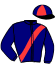 casaque portée par Bazire J. M. jockey du cheval de course LUTIN JABA, information pmu ZETURF
