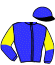 casaque portée par Thomain D. jockey du cheval de course LOVER BOY, information pmu ZETURF