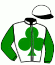 casaque portée par Rochard B. jockey du cheval de course IROCKA VERTAC, information pmu ZETURF