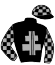 casaque portée par Thomain D. jockey du cheval de course HELIOS DU CONROY (FR), information pmu ZETURF