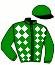 casaque portée par Ploquin P. Ph. jockey du cheval de course ZANTE BREED, information pmu ZETURF