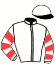 casaque portée par Abrivard M. jockey du cheval de course DICK DES MALBERAUX, information pmu ZETURF