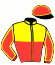 casaque portée par Larue R. Ch. jockey du cheval de course HIMALAYA CUT, information pmu ZETURF
