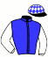 casaque portée par Geray P. jockey du cheval de course JALISKA MIP, information pmu ZETURF