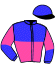 casaque portée par Desmigneux F. jockey du cheval de course KAMARO DU BAS BOSQ, information pmu ZETURF