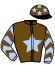 casaque portée par Abrivard A. jockey du cheval de course GENDREEN, information pmu ZETURF