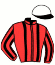 casaque portée par Martens C. jockey du cheval de course HURRICANE RUN, information pmu ZETURF