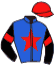 casaque portée par Krouchi I. jockey du cheval de course LABEL DE TILLARD, information pmu ZETURF