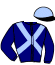casaque portée par Barrier A. jockey du cheval de course LONDON JONES, information pmu ZETURF