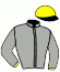 casaque portée par Gelormini G. jockey du cheval de course FUNKY ROC, information pmu ZETURF