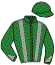 casaque portée par Lebourgeois Y. jockey du cheval de course DRAGOWSKI, information pmu ZETURF