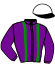 casaque portée par Raimbaud C. jockey du cheval de course GHOSTBUSTER, information pmu ZETURF