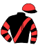 casaque portée par Rochard B. jockey du cheval de course KIVALA RENARDIER, information pmu ZETURF