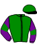 casaque portée par Ouvrie T. jockey du cheval de course KADEHO DE FRAMIST, information pmu ZETURF