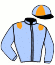 casaque portée par Barrier A. jockey du cheval de course FINGER DES BORDES, information pmu ZETURF