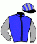 casaque portée par Rebeche A. jockey du cheval de course KOSY D'ERONVILLE, information pmu ZETURF