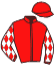 casaque portée par Barrier A. jockey du cheval de course LUTIN DES BORDES, information pmu ZETURF
