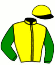 casaque portée par Abrivard M. jockey du cheval de course INSHOT JOSSELYN, information pmu ZETURF