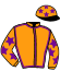 casaque portée par Lagadeuc F. jockey du cheval de course JACADI BROUETS, information pmu ZETURF