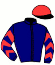 casaque portée par Abrivard A. jockey du cheval de course LEONA DU GITE, information pmu ZETURF