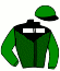 casaque portée par Abrivard M. jockey du cheval de course NINEPOINTS LASSE, information pmu ZETURF