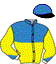 casaque portée par Guzzinati A. jockey du cheval de course CHEMAR, information pmu ZETURF