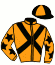 casaque portée par Desaunette P. L. jockey du cheval de course HANANE MONTAVAL, information pmu ZETURF