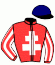 casaque portée par Lelievre Mme J. jockey du cheval de course FUNKY JULRY, information pmu ZETURF