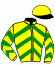 casaque portée par Chauve-laffay Ben. jockey du cheval de course IRLANDO D'OR, information pmu ZETURF