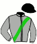 casaque portée par Vogt Mlle S. jockey du cheval de course LIBERTY ISLAND, information pmu ZETURF