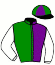 casaque portée par Nobili M. jockey du cheval de course TAAMEEN, information pmu ZETURF