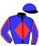 casaque portée par Bakker R. jockey du cheval de course LUMUMBA, information pmu ZETURF
