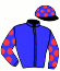 casaque portée par Breux S. jockey du cheval de course BLUE TANGO, information pmu ZETURF