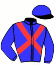 casaque portée par Breux S. jockey du cheval de course STEPHILL, information pmu ZETURF