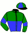 casaque portée par Desmigneux F. jockey du cheval de course FOREVER DE PRESTES, information pmu ZETURF