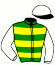 casaque portée par Stefan C. jockey du cheval de course SIMSONG, information pmu ZETURF